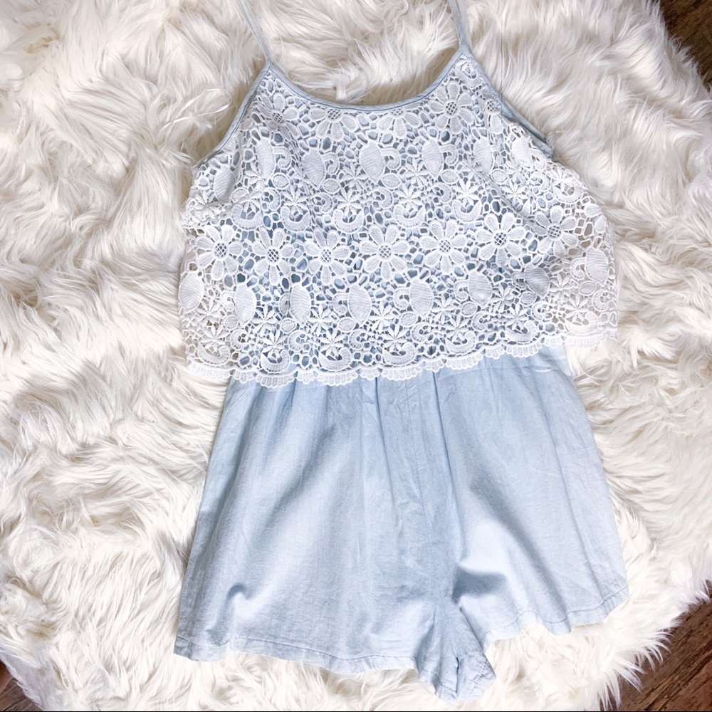 Showpo Romper Playsuit in Blue